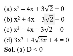 QUADRATIC EQUATIONS CLASS 10