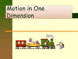 MOTION IN ONE DIMENSION CLASS 11