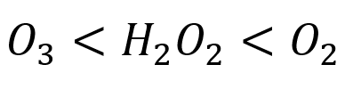 The correct order in which the O -- O bond length increases in the following is