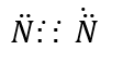Which of the following is the correct representation of electron dot structure of nitrogen?