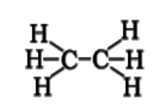 Structural formula of ethyne is