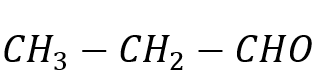 When propane-1-ol is oxidised, the following product is formed:
