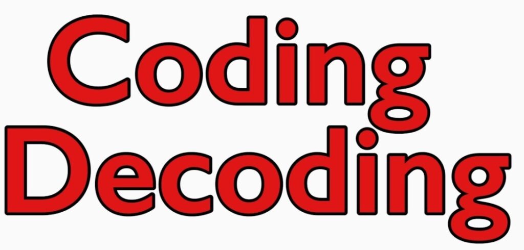 CODING DECODING REASONING 