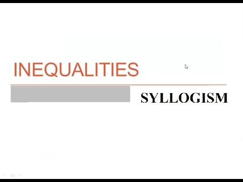 INEQUALITY AND SYLLOGISM MCQs