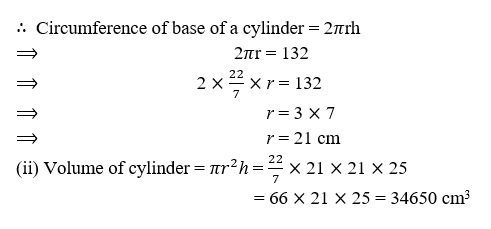 SURFACE AREA AND VOLUME CLASS 10 ICSE