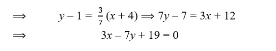 EQUATION OF LINE CLASS 10 ICSE NOTES