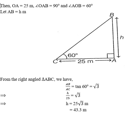 HEIGHTS AND DISTANCES CLASS 10 ICSE NOTES