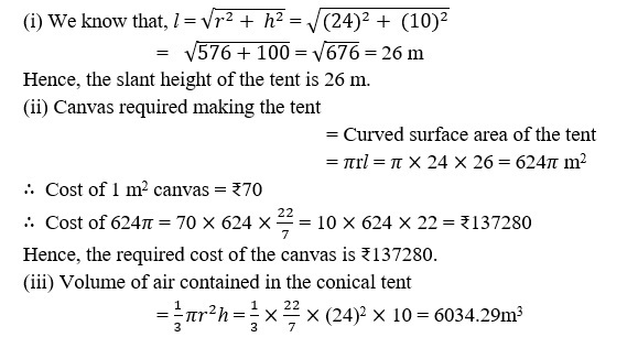 SURFACE AREA AND VOLUME CLASS 10 ICSE