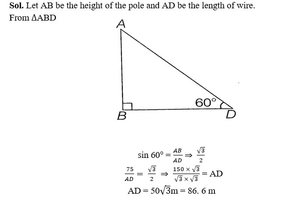 HEIGHTS AND DISTANCES CLASS 10 ICSE NOTES