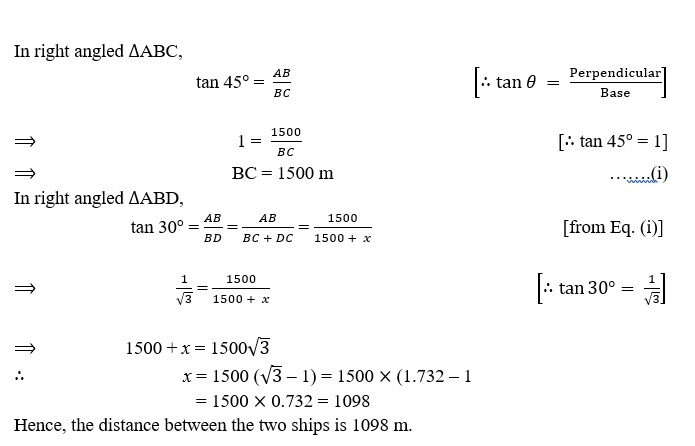 HEIGHTS AND DISTANCES CLASS 10 ICSE NOTES