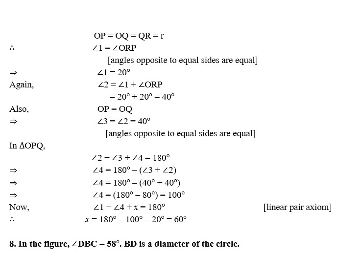 CIRCLE CLASS 10 ICSE NOTES