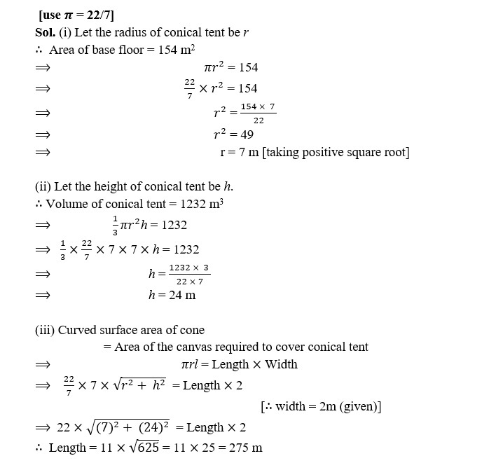 SURFACE AREA AND VOLUME CLASS 10 ICSE