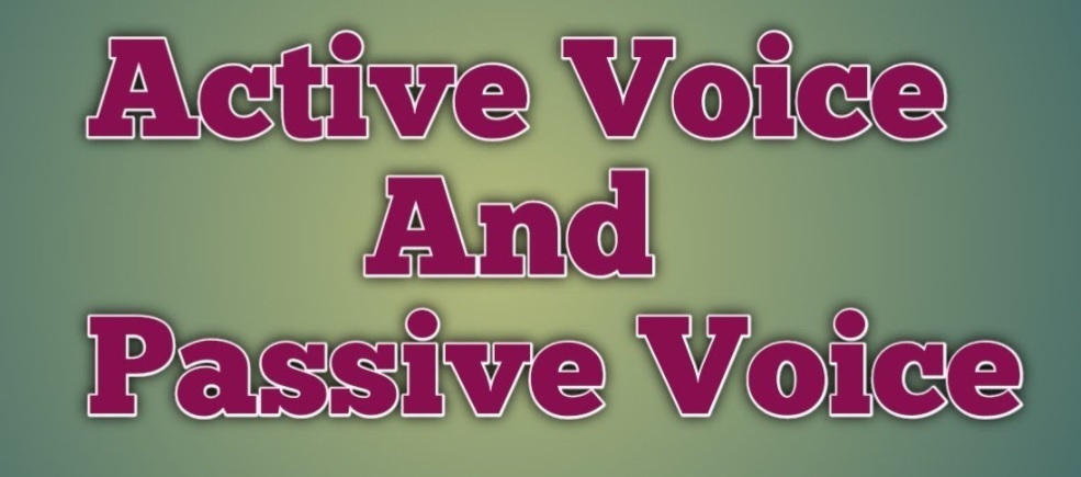 Active and Passive Voice Mcq