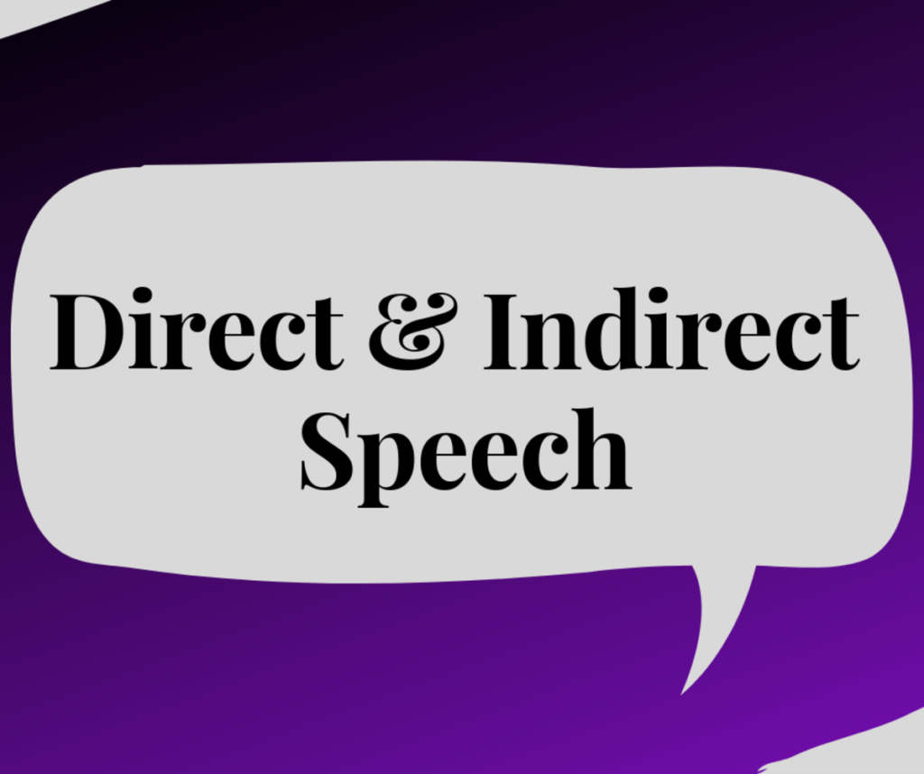 DIRECT AND INDIRECT SPEECH MCQ QUESTIONS 