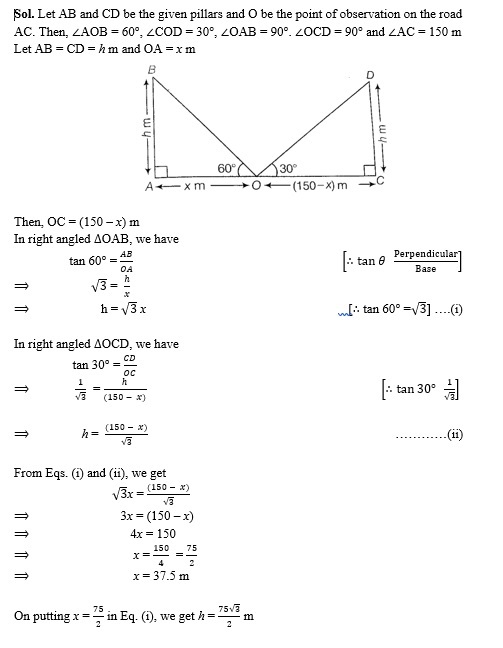 HEIGHTS AND DISTANCES CLASS 10 ICSE NOTES