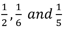 A committee of two person is selected from two men and two women. The probabilities that the committee will have (i) no man (ii) one man (iii) two men are respectively