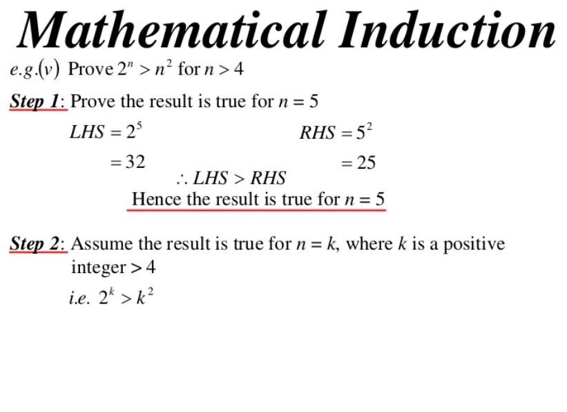 MATHEMATICAL INDUCTION QUESTIONS